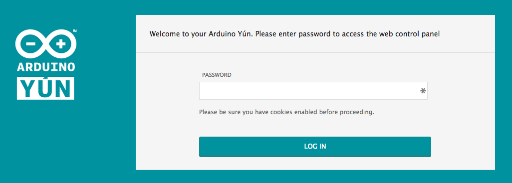 Arduino YUN Web Panel